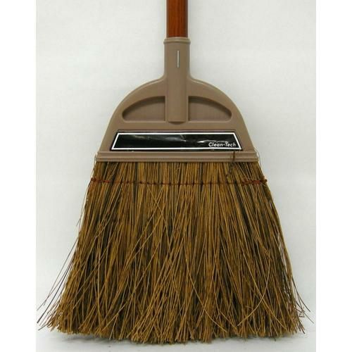 日本クリンテック 技ホーキ 赤シダ 長柄 木柄