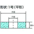 ノリタケ 汎用研削砥石 CXY46H青 305×38×127/業務用/新品/送料無料