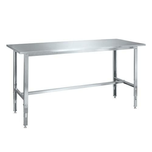 ステンレス高さ調整作業台 SUT4-187LCN/外寸：幅1800×奥行750×高さ700～900mm