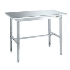 ステンレス高さ調整作業台 SUT4-126N/外寸：幅1200×奥行600×高さ700～900mm