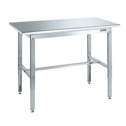ステンレス高さ調整作業台 SUT4-126N/外寸：幅1200×奥行600×高さ700～900mm