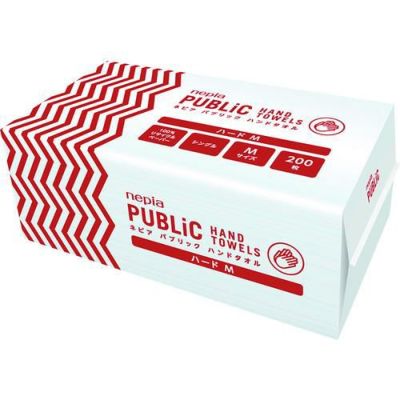 ネピア パブリックハンドタオル ハードM 200枚 25パック入り