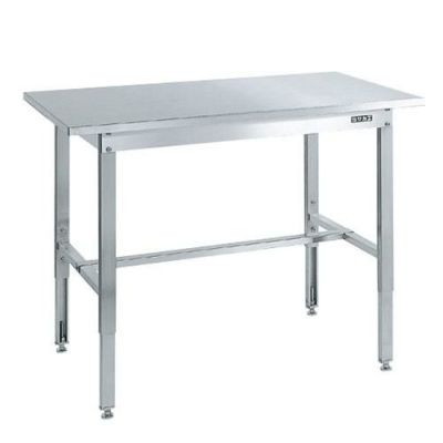 ステンレス高さ調整作業台 SUT4-127N/外寸：幅1200×奥行750×高さ700～900mm