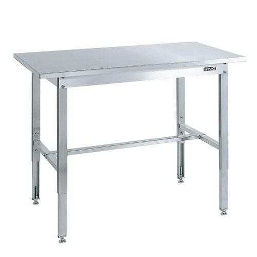 ステンレス高さ調整作業台 SUT4-127N/外寸：幅1200×奥行750×高さ700～900mm