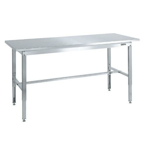 ステンレス高さ調整作業台 SUT4-187N/外寸：幅1800×奥行750×高さ700～900mm