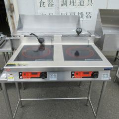 MIH-55D 【マルゼン】IHクリーンコンロ卓上(単機能2口タイプ) 幅