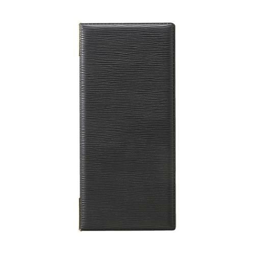 レザータッチ グルーブメニュー タテ小 ブラック