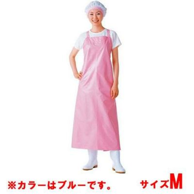 マイティクロス エプロン 胸当 E-1001-1 ブルー M