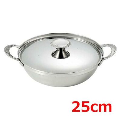SW NBステンレス 電磁 ちり鍋 ちりちり 25cm