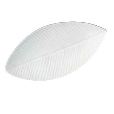 ダイニングプレート_バナナリーフホワイト