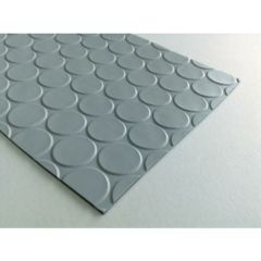 ワニ印 塩ビ養生マット コイン グレー 1.3mm厚×920mm×20m巻