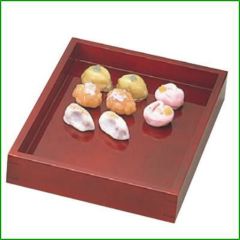 溜塗 菓子用番重 中 270×365×H55(44121)