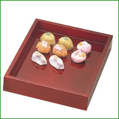 溜塗 菓子用番重 中 270×365×H55(44121)