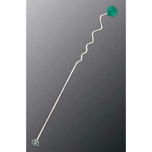 18-8 カプリ マドラー 銀 グリーン M-95