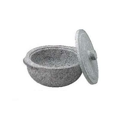 石鍋 (石蓋付) 土鍋風 長水 遠赤 18cm