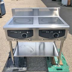 中古】IHコンロ 2口 フジマック FIC906008FF 幅900×奥行600×高さ 中古】IHコンロ 2口 フジマック FIC906008FF 幅900×奥行600×高さ