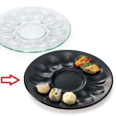 ポルカ パーティープレート ブラック /グループS