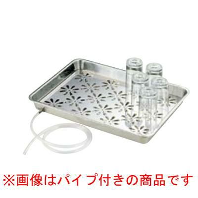 AG 18-8 水切盆 1段 大 パイプホース無