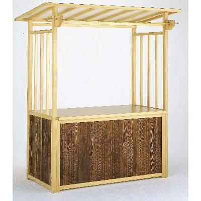 組立式屋台 ネズコ化粧板 11-455-8 幅1500×奥行750×高さ2100mm