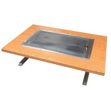 伊東金属 お好み焼きテーブル 幅800×奥行750×高さ330 [IM-480PM]【保証なし】