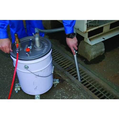 アクアシステム 液体専用エア式バキュームポンプ オイル用オープンペール缶専用ポンプ