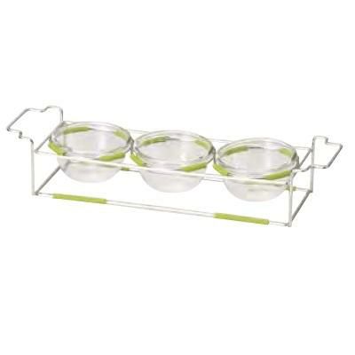 ワイヤースタンドセット with ボール12cm (ガラス)_グリーン