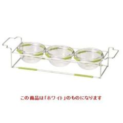 ワイヤースタンドセット with ボール12cm (ガラス)_ホワイト