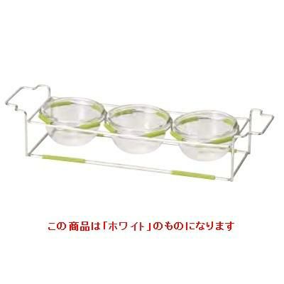 ワイヤースタンドセット with ボール12cm (ガラス)_ホワイト