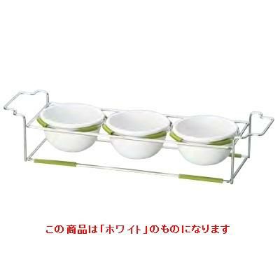 ワイヤースタンドセット with ボール12cm (磁器)_ホワイト