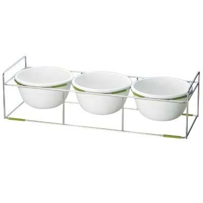 ワイヤースタンドセット with ボール28cm (磁器)_グリーン