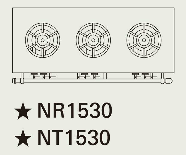 【新品】 タニコー ガステーブル【アルファーシリーズ】 NT1530 W1500×D600×H800 都市ガス/LPガス トップバーナφ190×3 【送料無料】【プロ用】