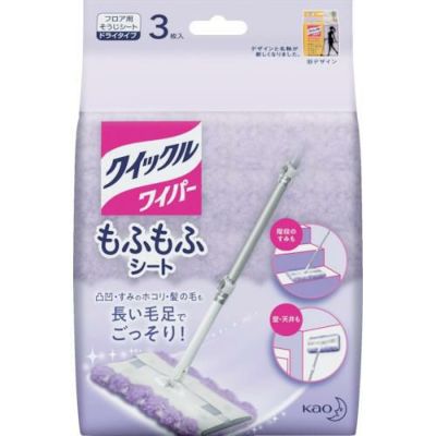 Kao クイックルワイパー もふもふシート 3枚入