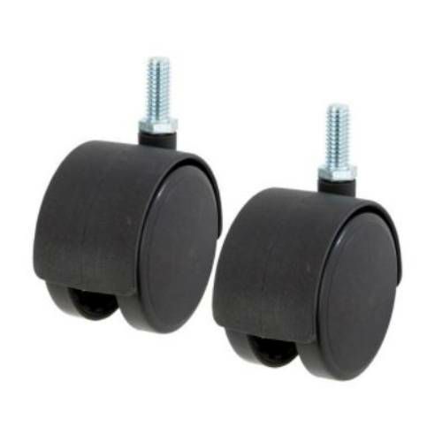 シェルフ【ルミナス レギュラー ホームラック用キャスター(2個セット)IHL-CSN2P ストッパー無し 黒】
