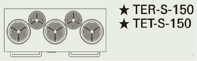 【新品】 タニコー 電気レンジ/電気テーブルレンジ/電気ローレンジ TET-S-150 幅1500×奥行600×高さ800 （50/60Hz） トップヒーターφ300×3・φ200×2 【送料無料】