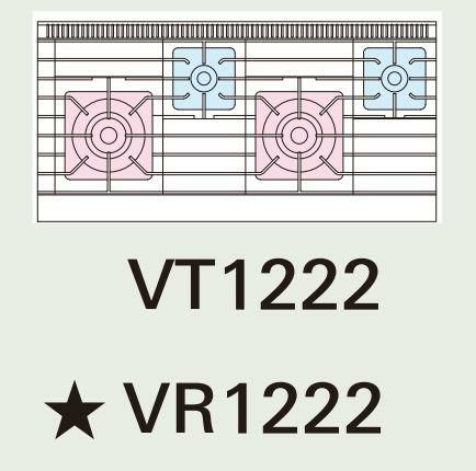 【新品】 タニコー ガステーブル【Vシリーズ】 VT1222 幅1200×奥行600×高さ800 都市ガス/LPガス トップバーナφ140×2・φ80×2 【送料無料】
