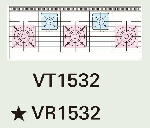 【新品】 タニコー ガステーブル【Vシリーズ】 VT1532 幅1500×奥行600×高さ800 都市ガス/LPガス トップバーナφ140×3・φ80×2 【送料無料】