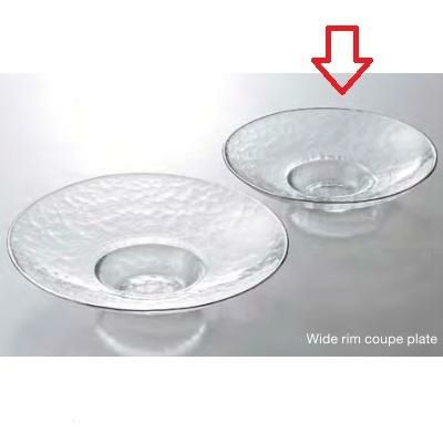 ワイドリムクーププレート 23.5cm_クリアプラチナライン