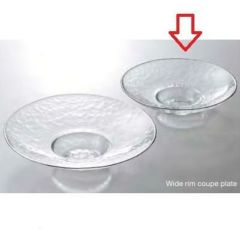 ワイドリムクーププレート 23.5cm_クリアプラチナライン