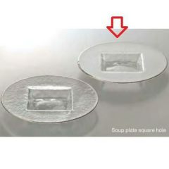 スーププレート (スクエアホール)_フロスト