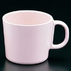 無地食器 カラー柄付コップ ピンク