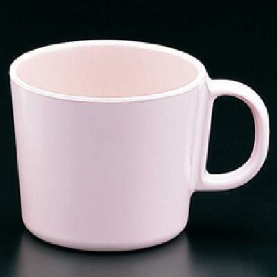 無地食器 カラー柄付コップ ピンク