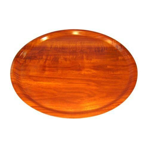 ユーロラミネートトレイ 丸型 CA4300 ウォルナッツ (E76)