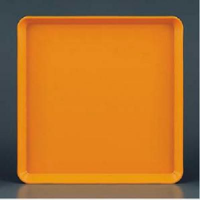 ポリプロトレー 角盆(シボ付) オレンジ