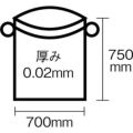 ワタナベ ひも付簡単ポリ袋 45L 半透明