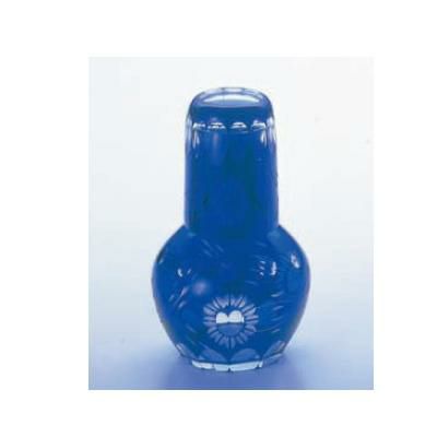 花切子 冠水瓶 ルリ HN-40BL 700 ガラス製