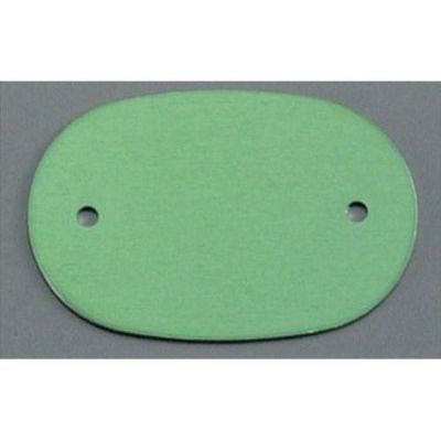 アルマイト ネームプレート小判型(10枚入)378-B グリーン