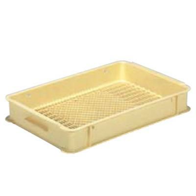 サンコー 大型 番重(底面メッシュ)B-3 クリーム PP