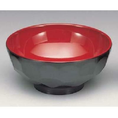 亀甲欅椀 黒内朱