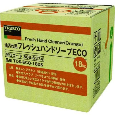 TRUSCO フレッシュハンドソープECO 18L 詰替 バッグインボックス