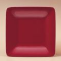 スクエアプレート 正角皿 レッド